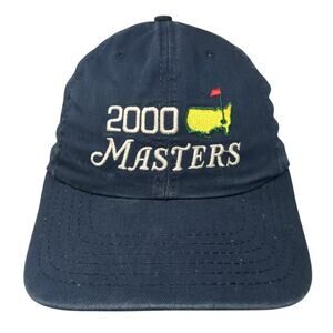 2000 Masters Slideback Hat Blue One Size Adjustable Embroidered 6 Panel